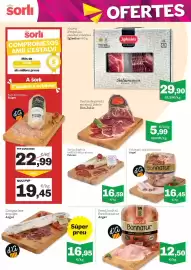 Catálogo Sorli Página 6: Argal Bonnatur pernil cuit al forn €12,50, Palomo xoriço segòvia enfilall dolç o picant €16,59