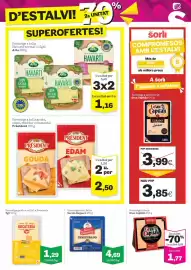 Catálogo Sorli Página 9: President formatge a talls gouda edam €2,50, García Baquero formatge semi falca €4,69