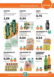 Volantino GrosMarket Pagina 27: Skipper Succo senza zuccheri aggiunti €0,34, San Benedetto Succoso zero €0,54