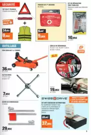 Catalogue Autobacs page 3: Trousse de 1ère secours €5,95, BARRE DE REMORQUAGE €29,95