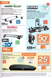 Catalogue Autobacs page 9: MontBlanc BARRES DE TOIT ACTIVA + ALU 1250 €139,95, EUFAB PORTE-VÉLOS 2 VÉLOS €429,95