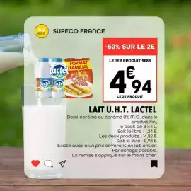 Catalogue Supeco page 7: Lactel - lait u.h.t €4,94