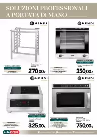 Volantino Altasfera Pagina 25: Supporto per fomi H90 e H90S Hendi €270,00, Forno a convezione H90 Hendi €350,00