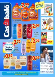 Volantino Casabalò Pagina 1: Colla stick Pritt €2,99, Regina carta igienica rotoloni €2,79