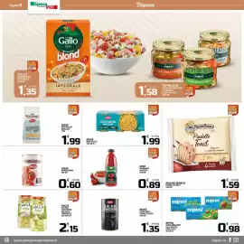 Volantino SpesaPiù Supermercati settimana 35 Pagina 9: Selex mais dolce €1,99, Mulino Bianco Piadelle Toast €1,59