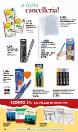 Volantino Ipercoop Pagina 16: Penna roller free ink faber castell €1,89, Script evidenziatori €1,00