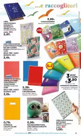 Volantino Ipercoop Pagina 5: Linea cartotecnica Kapykawaii €1,00, Coprifogli socio coop €3,19