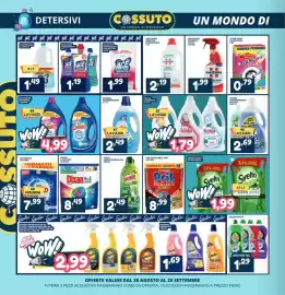 Volantino Cossuto Pagina 2: Amuchina superfici spray €1,99, Salviette igienizzanti Ace €1,99