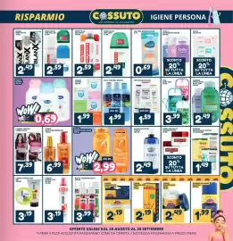 Volantino Cossuto Pagina 3: Elvive shampoo/balsamo €2,99, Borotalco deo roll-on €2,59
