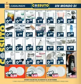 Volantino Cossuto Pagina 8: Tatay contenitore alimenti €1,99, Bottiglia con lavagna €0,89