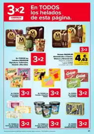Folleto Carrefour Página 23: Magnum helado almendrado o classic, blanco y almendrado €4,63