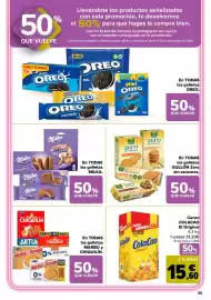 Folleto Carrefour Página 35: ColaCao el Original €15,60, Milka galletas