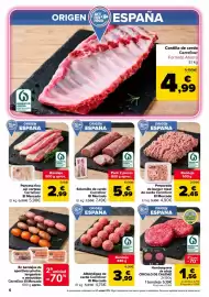 Folleto Carrefour Página 6: Carrefour solomillo de cerdo €5,99, Hamburguesa de añojo €1,56