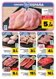 Folleto Carrefour Página 7: Carrefour jamoncitos de pollo €3,19, Carrefour Entrecot de añojo €19,39