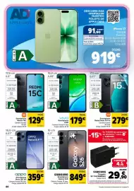 Folleto Carrefour Página 88: Xiaomi Redmi Note 15 Pro €279,00, Vivo smartphone y21d €179,00