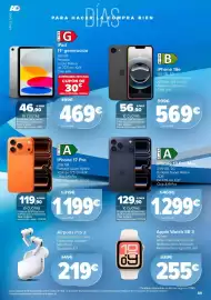 Folleto Carrefour Página 89: IPhone 16e 128 GB 5G €569,00, Apple iPhone 17 Pro Max €1.299,00