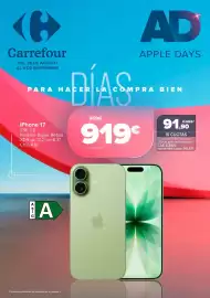 Folleto Carrefour Página 1: IPhone 17 €919,00