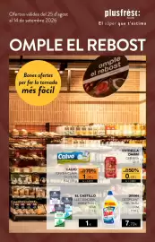 Folleto Plusfresc Página 1: Estrella damm cervesa €0,45, Dixan detergent gel blau €7,79