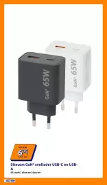 Action folder week 35 Pagina 6: Sitecom Gan3 snellader usb-c en usb-a €6,95