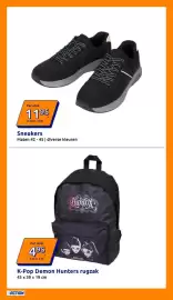 Action folder week 35 Pagina 8: Sneakers €11,95, K-Pop Demon Hunters rugzak €4,95