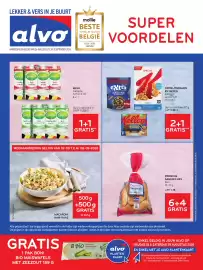Alvo folder Pagina 1: Ontbijtgranen en repen kellogg's assortiment €4,98, Macaroni ham-kaas €13,90