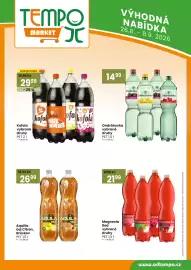 TEMPO leták | Tempo Strana 12: Kofola vybrané druhy €29,99, Ondrášovka vybrané druhy €14,99