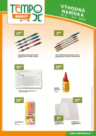 TEMPO leták | Tempo Strana 13: Propisovací dvojsložka A5 €7,99, Concorde Pero gelové Fortuna €13,99