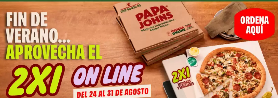 Papa John's (válido hasta 2-09)