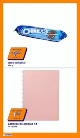 Folheto Action semana 35 Página 15: Oreo Original €0,99, Caderno de argolas A4 €1,49