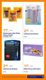 Folheto Action semana 35 Página 21: Soft touch lâminas de barbear €2,49, Snacks para cães Pinky Chewy Sticks €1,49
