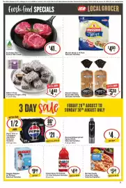 IGA catalogue week 35 Page 4: Baker's Oven Lamington Fingers €4,40, Abbott's Bakery Bread €5,50