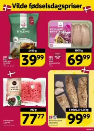 Løvbjerg tilbudsavis uge 35 Side 13: Gestus hakket oksekød €77,77, Rose hel kylling €39,99