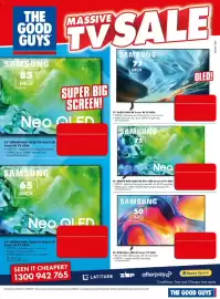 The Good Guys catalogue week 35 Page 3: Samsung 65" QN80H Neo QLED 4K Mini-LED Smart AI TV 2026 €1.499,00