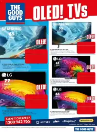 The Good Guys catalogue week 35 Page 9: Samsung 55" OLED S90H 4K Smart AI TV 2026, LG 65" OLED EVO AI G6 4K Smart TV 2026