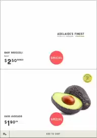 Adelaide's finest catalogue week 35 Page 3: Baby Broccoli €2,50, Hass Avocado €1,90