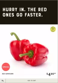 Adelaide's finest catalogue week 35 Page 4: Red Capsicums €4,90