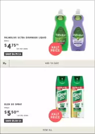 Adelaide's finest catalogue week 35 Page 9: Palmolive ultra dishwash liquid €4,75, Glen 20 Spray €5,50