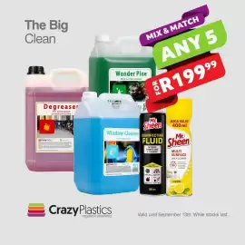Crazy Plastics catalogue Page 2: Mix & Match Any 5 €199,99