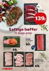 Kvickly tilbudsavis uge 35 Side 16: Coop landskinke €59,00, Entrecote €139,00