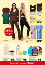 Kvickly tilbudsavis uge 35 Side 43: Garnier ansigtsrens eller creme €45,00, Big-T €119,95