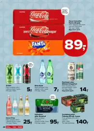 SuperBrugsen tilbudsavis uge 35 Side 32: Heineken eller Royal øl €95,00, Carlsberg eller Tuborg €140,00