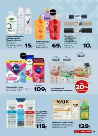 SuperBrugsen tilbudsavis uge 35 Side 37: Libresse eller Tena €109,00, Elvital shampoo €69,00