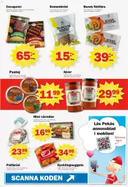 Pekås reklamblad vecka 36 Sida 5: Cevapcici €65,00, Plivit somunbröd €15,00