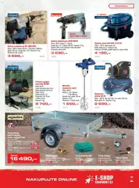 Uni Hobby leták Strana 25: Makita kladivo kombinované HR2470X16 €3.690,00, Bosch vysavač univerzální GAS 12-25 PL €4.190,00