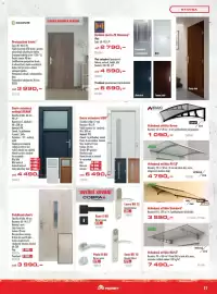 Uni Hobby leták Strana 27: Vigo dveře vchodové €6.490,00, Golia vchodová stříška standard €3.550,00