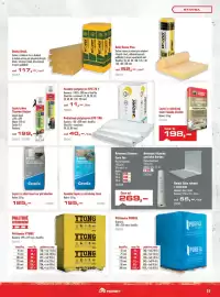 Uni Hobby leták Strana 31: Derex lepicí a stěrkový tmel fasáda elastic €198,00, Euro Tex armovací tkanina €269,00
