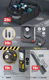 Netto gazetka tydzień 35 Strona 2: Kompresor samochodowy DYNIC €39,00, Organizer samochodowy €25,00