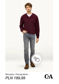 C&A gazetka tydzień 35 Strona 10: Jeansy slim Flex jog denim C & A €189,99