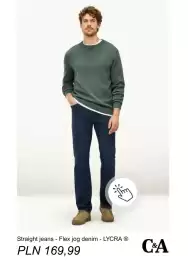 C&A gazetka tydzień 35 Strona 2: Jeansy straight C & A Flex jog denim LYCRA €169,99