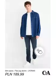 C&A gazetka tydzień 35 Strona 4: Jeansy slim C & A Flex jog denim LYCRA €189,99